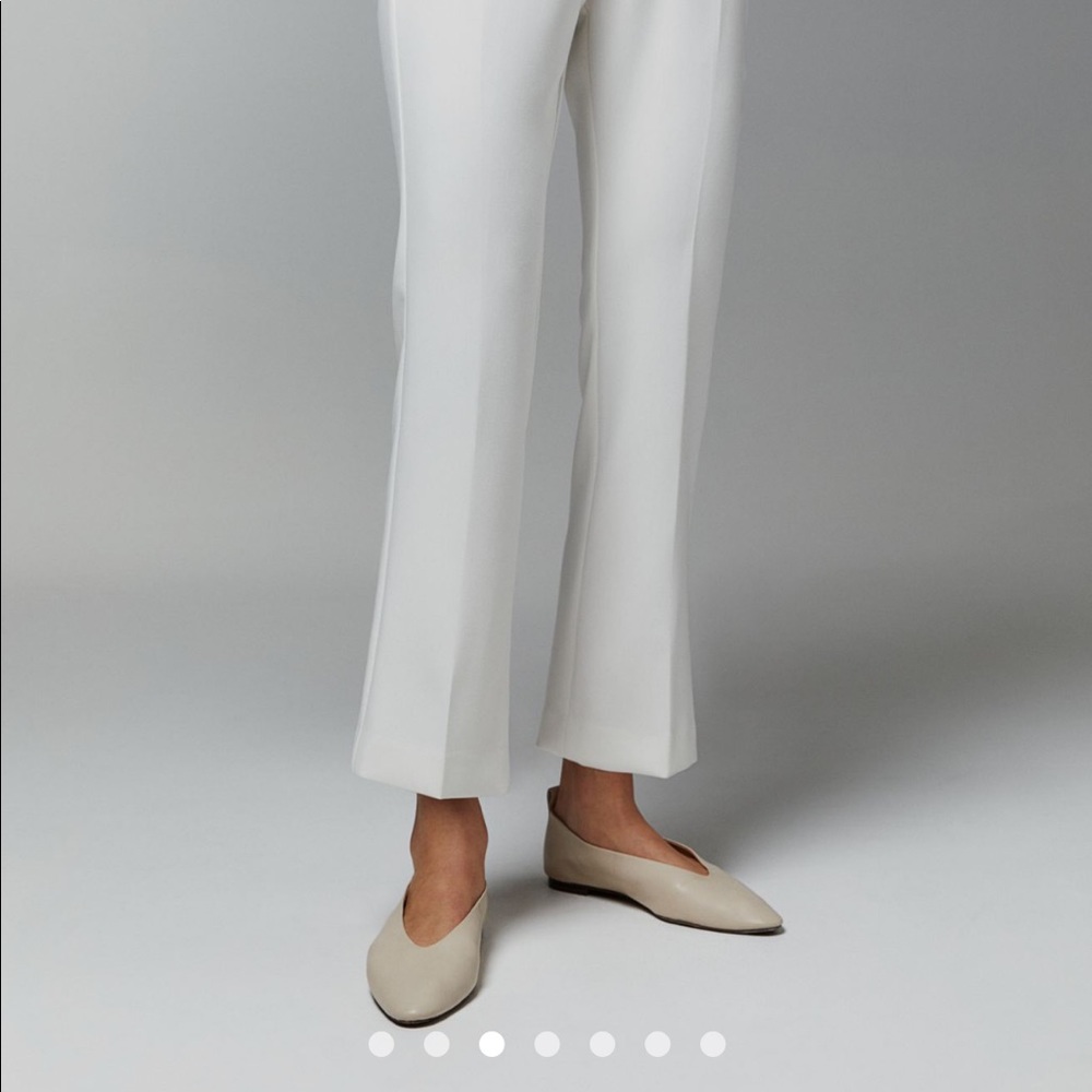 Cream creased pants